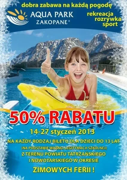 Aqua Park Zakopane dla dzieci