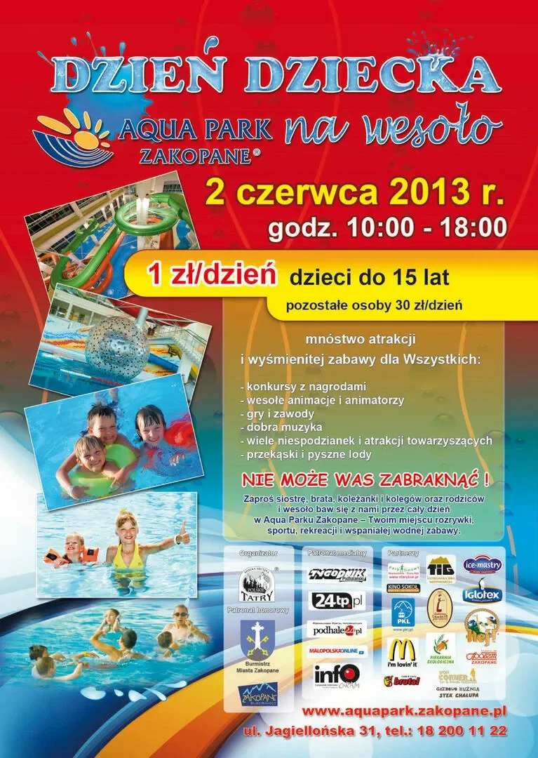 Dzień Dziecka w Aqua Parku Zakopane - 02.06.2013 (nd)