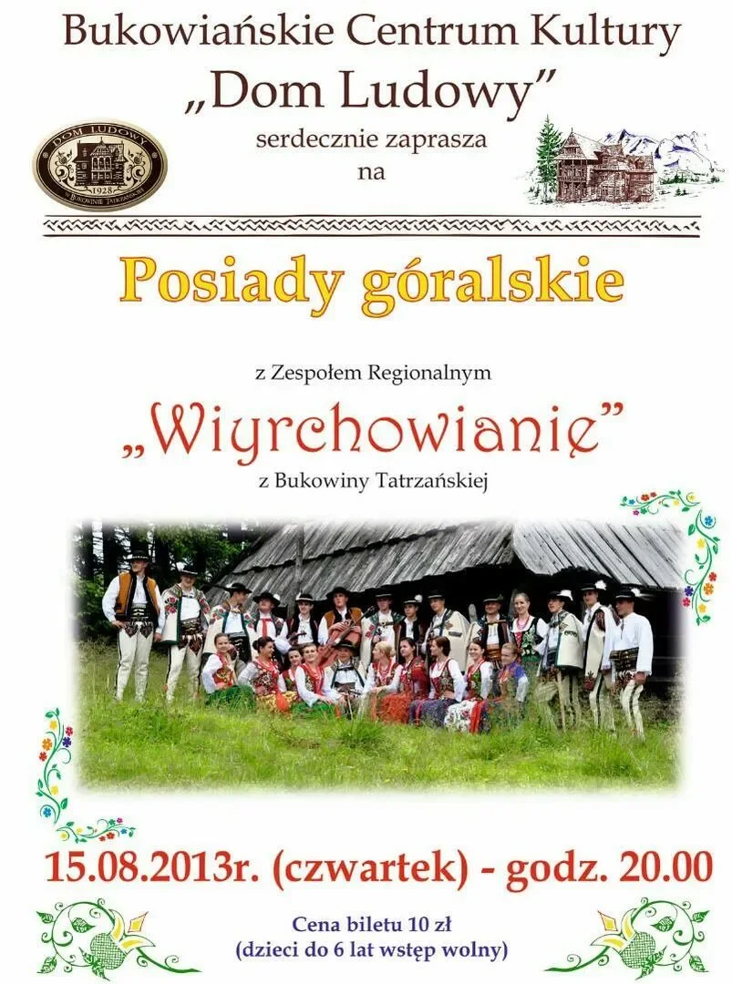 Posiady góralskie z Zespołem Regionalnym "Wiyrchowianie"