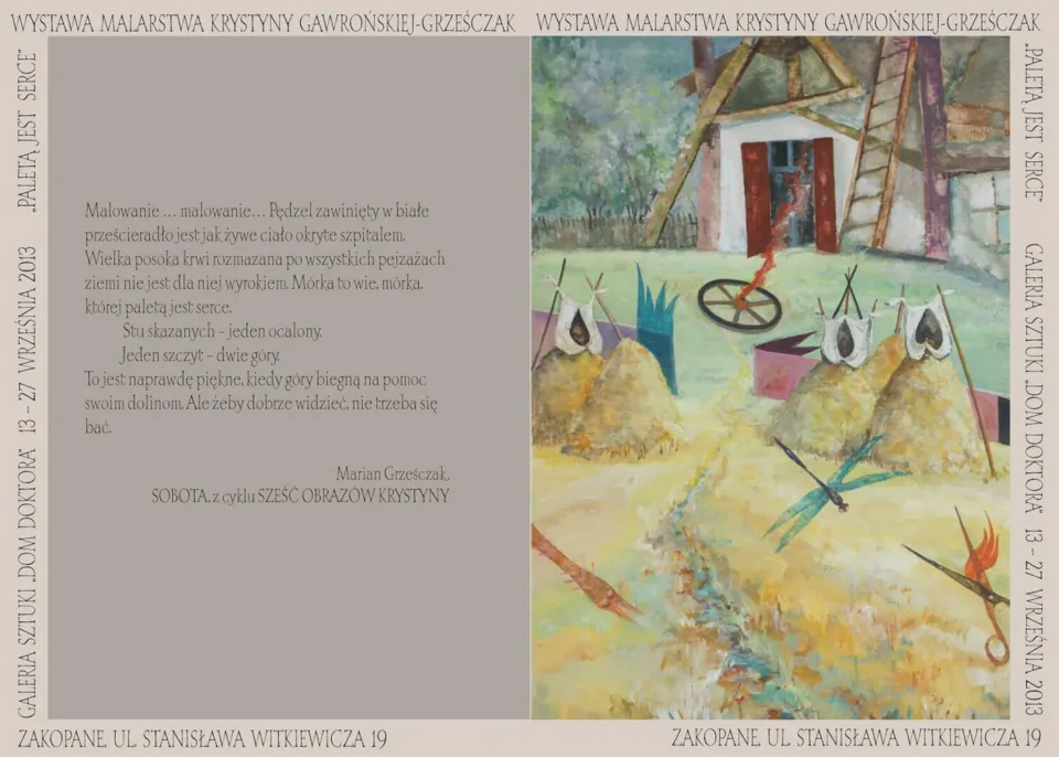 Wystawa malarstwa Krystyny Gawrońskiej-Grześczak