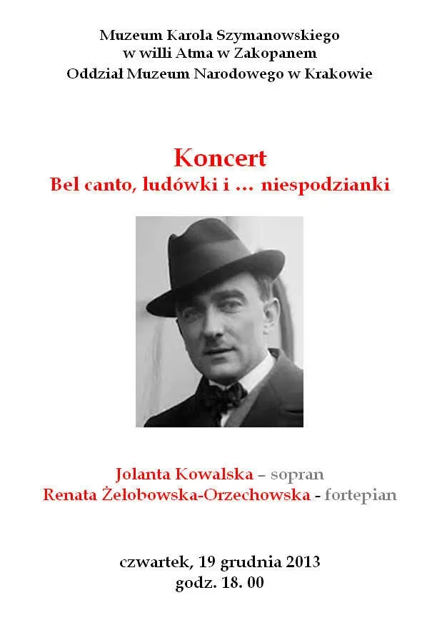 Bel canto, ludówki i ... niespodzianki - Koncert