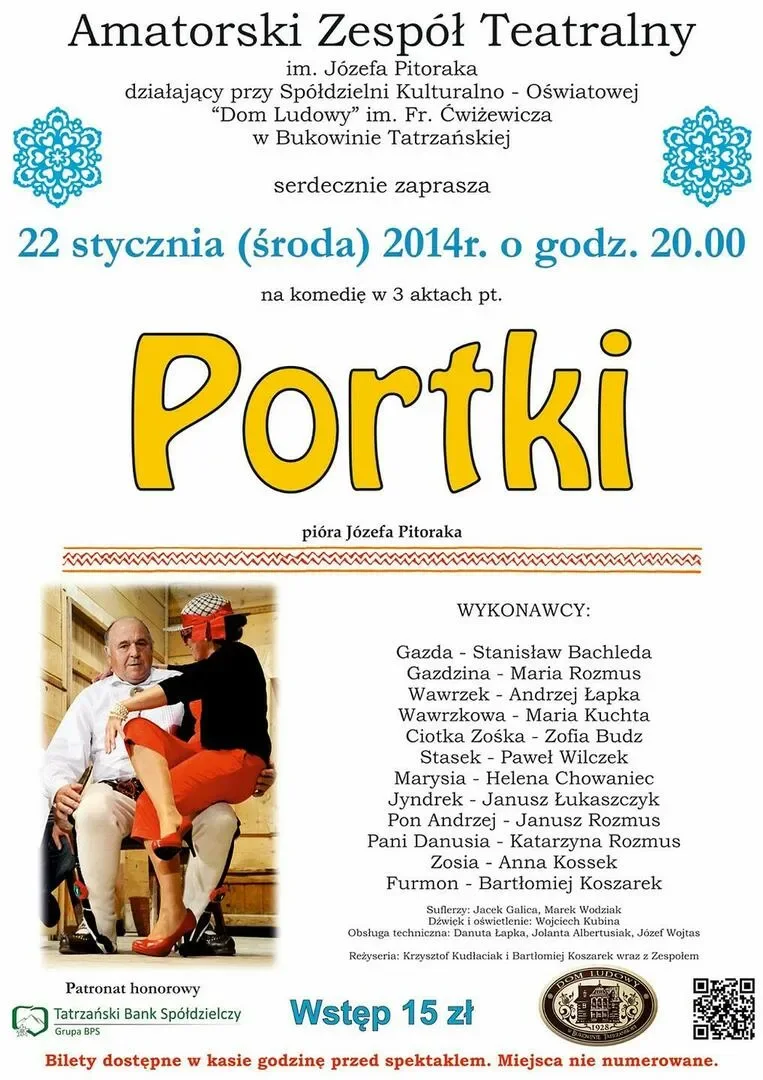 Komedia w 3 aktach pt. „Portki”