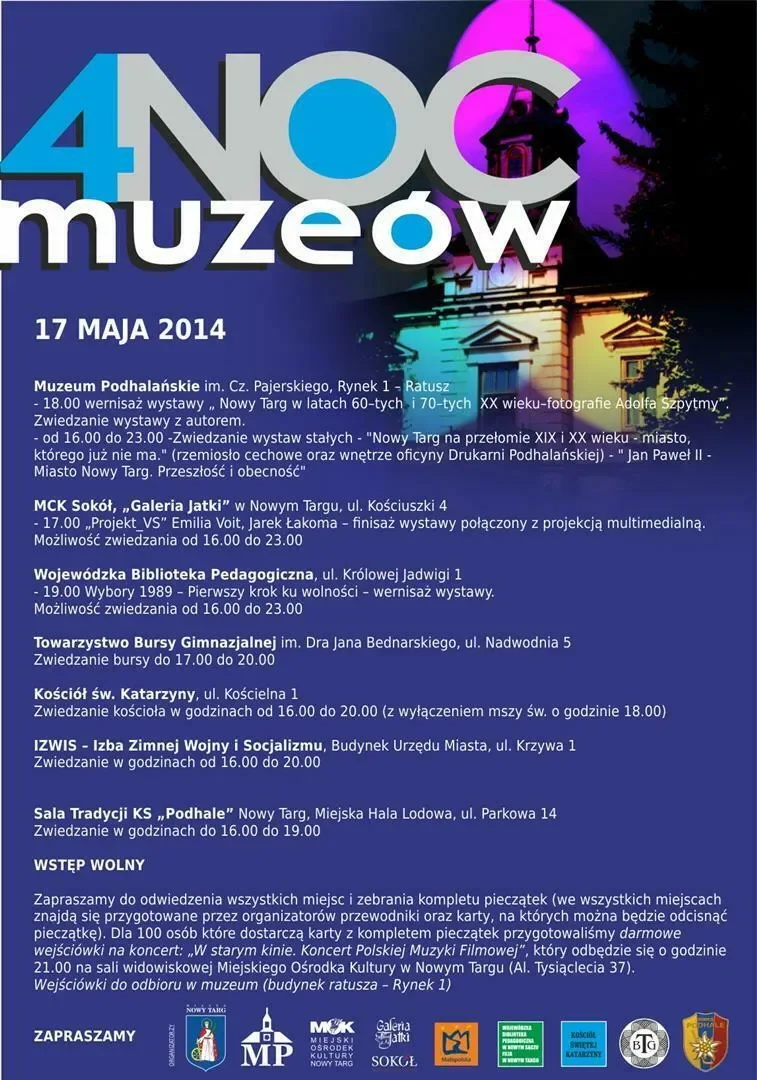 4 Noc Muzeów w Nowym Targu