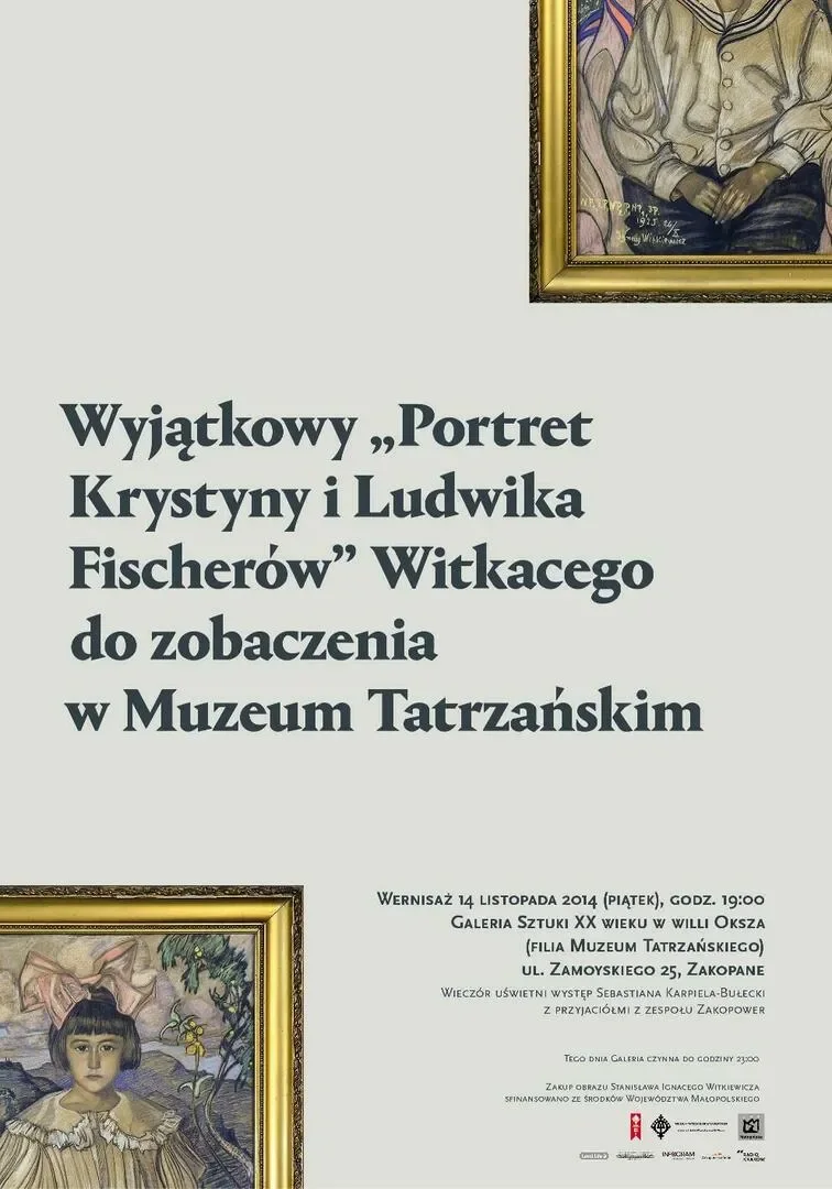 WYJĄTKOWY OBRAZ WITKACEGO „PORTRET KRYSTYNY I LUDWIKA FISCHERÓW” W MUZEUM TATRZAŃSKIM
