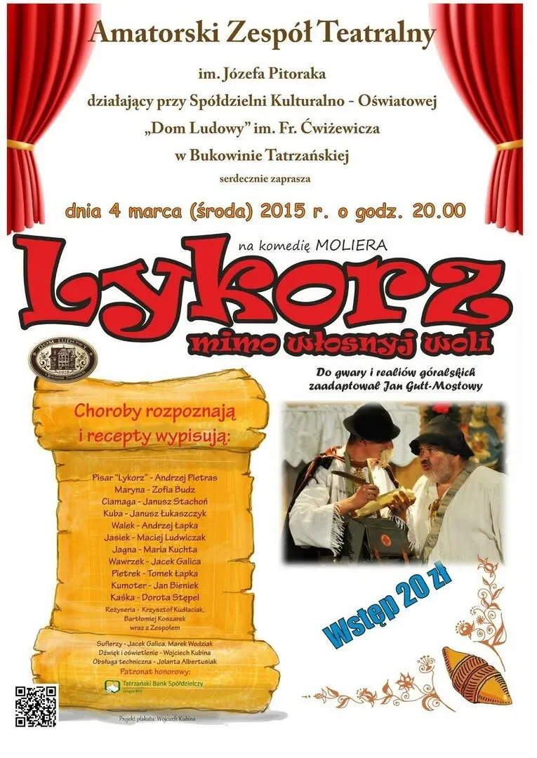 Komedia pt. "Lykorz mimo włosnyj woli"