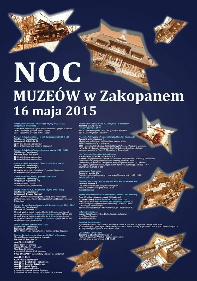 NOC MUZEÓW W ZAKOPANEM 16.05.2015