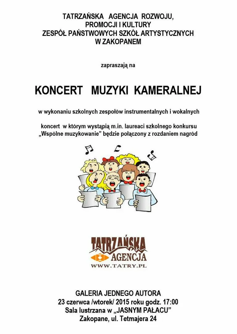 GALERIA JEDNEGO AUTORA zaprasza na KONCERT MUZYKI KAMERALNEJ