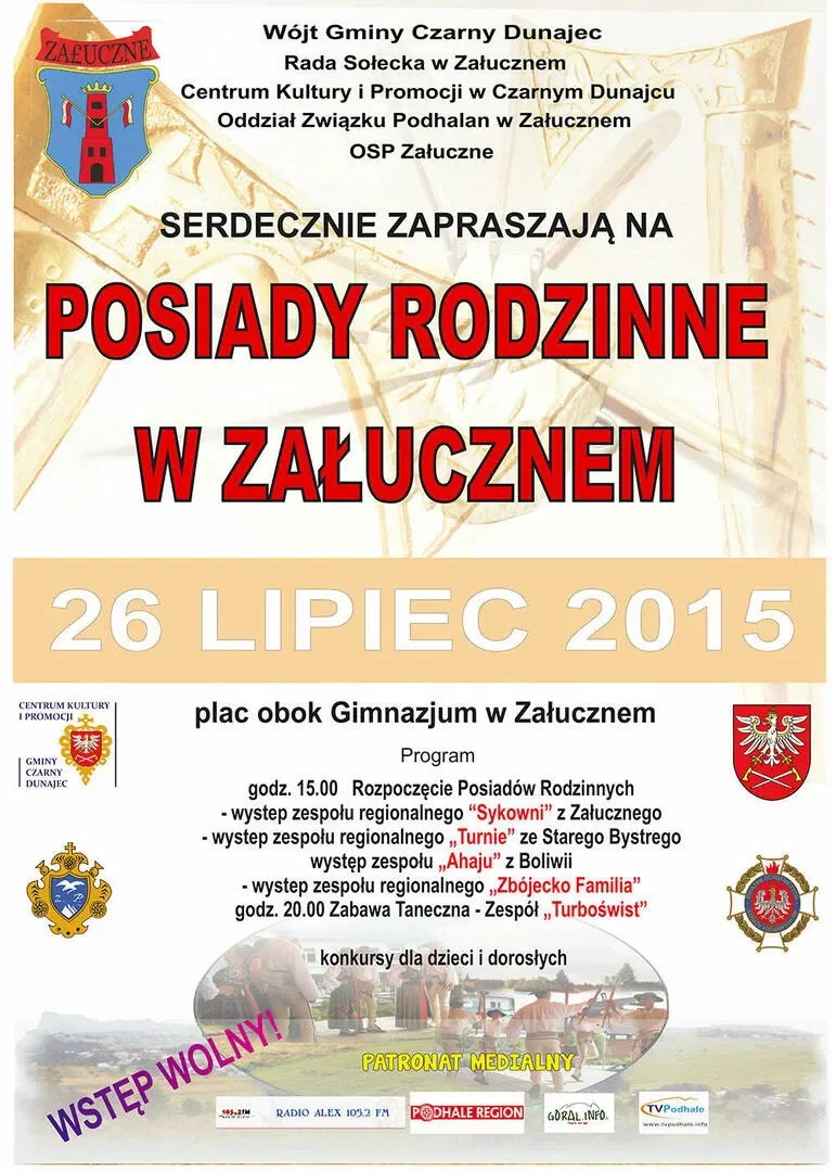Zaproszenie na Posiady Rodzinne w Załucznem
