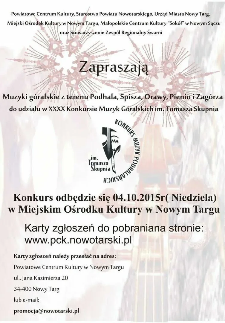 Konkurs Muzyk Podhalańskich im. Tomasza Skupnia