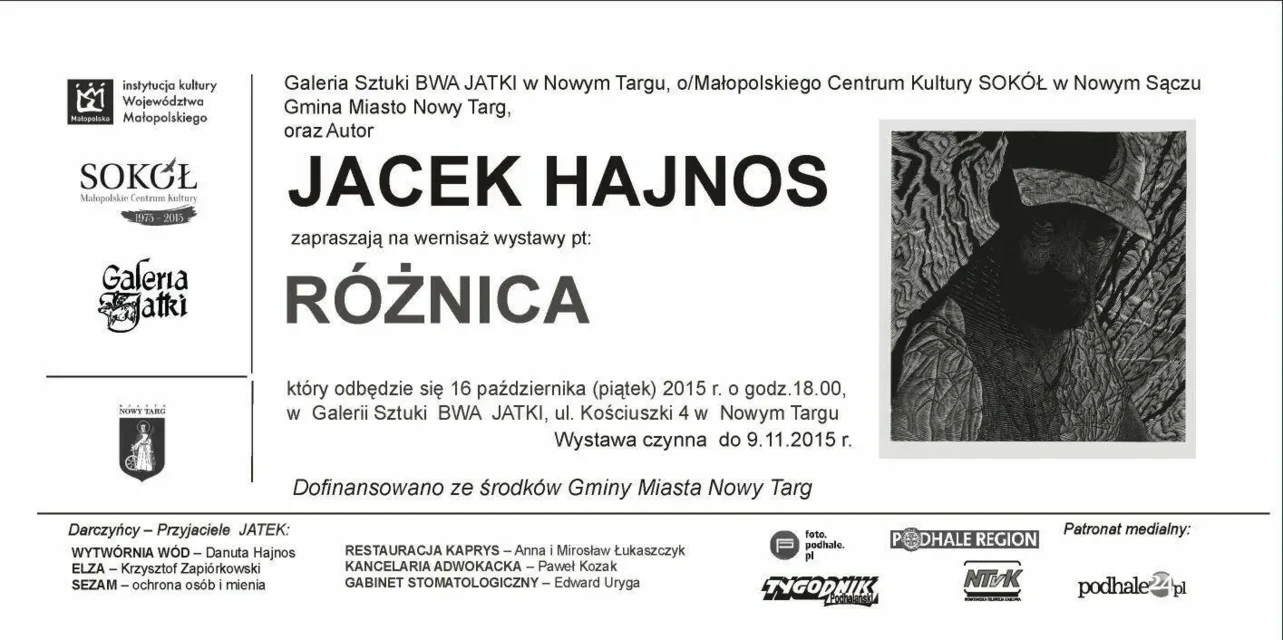 Wernisaż wystawy Jacka Hajnosa - Różnica