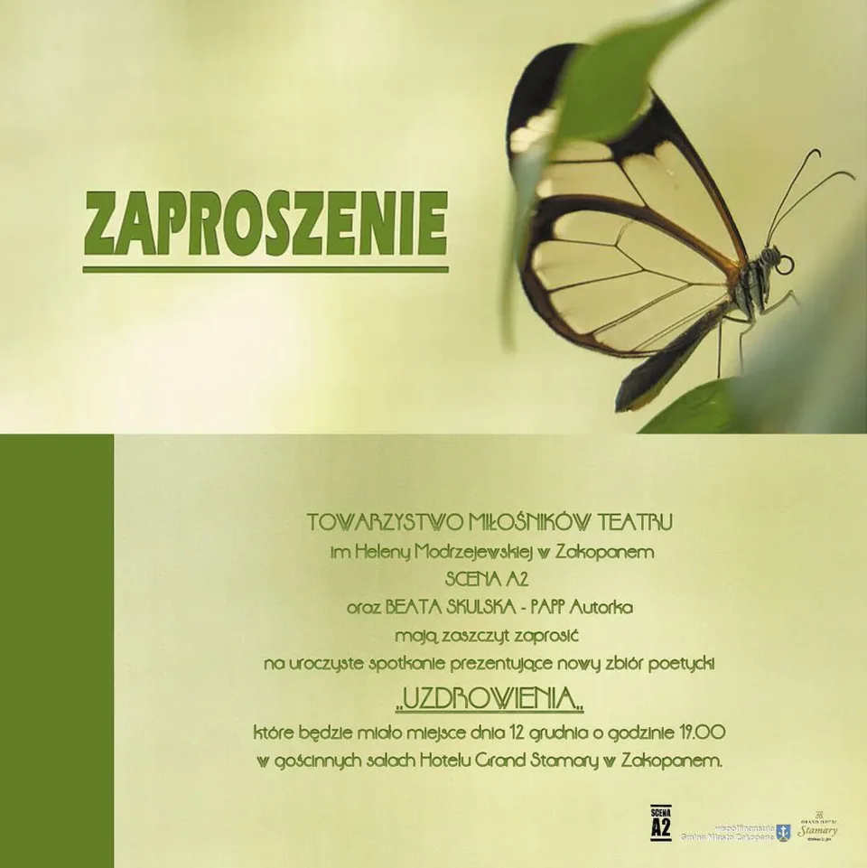 PROMOCJA TOMIKU BEATY SKULSKIEJ-PAPP PT. UZDROWIENIA