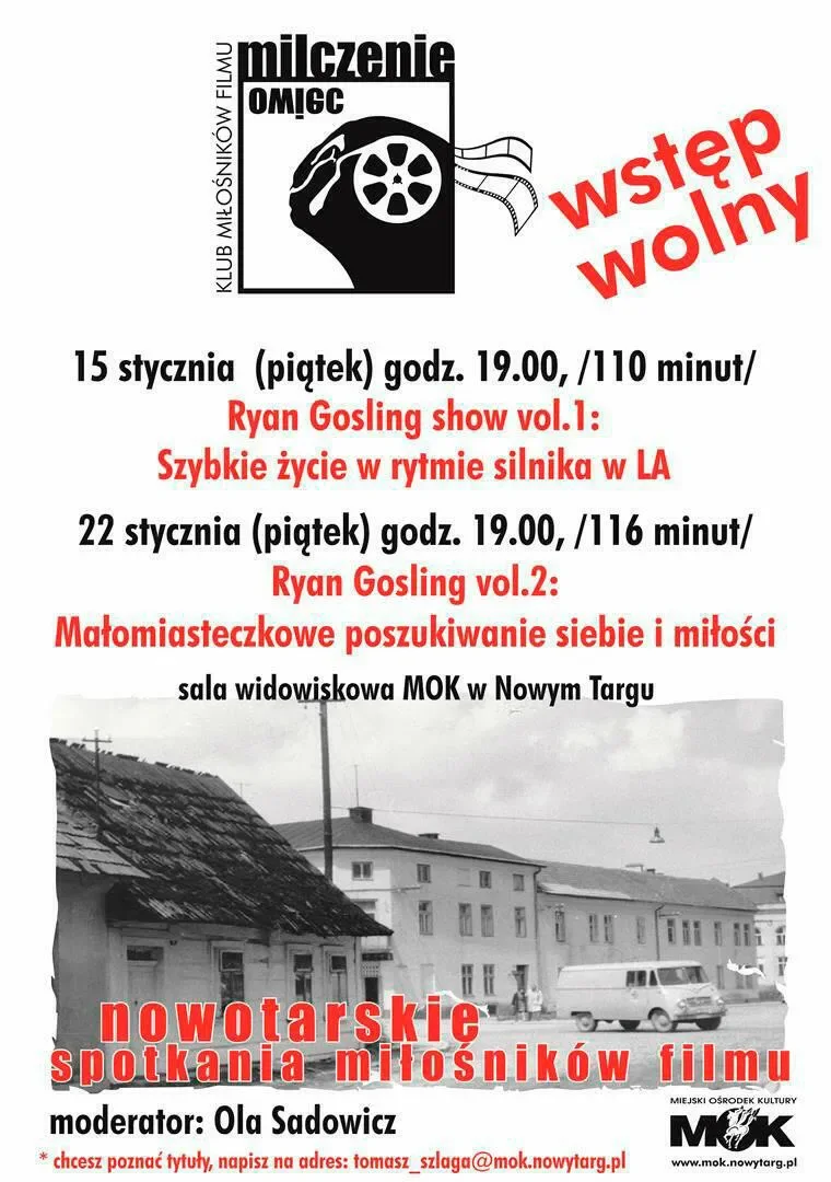 Pokazy filmów w ramach Nowotarskich Spotkań Miłośników Filmu „Milczenie Owiec” w styczniu