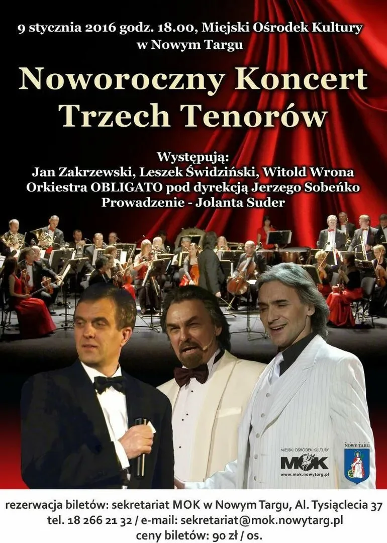 Koncert noworoczny trzech Tenorów