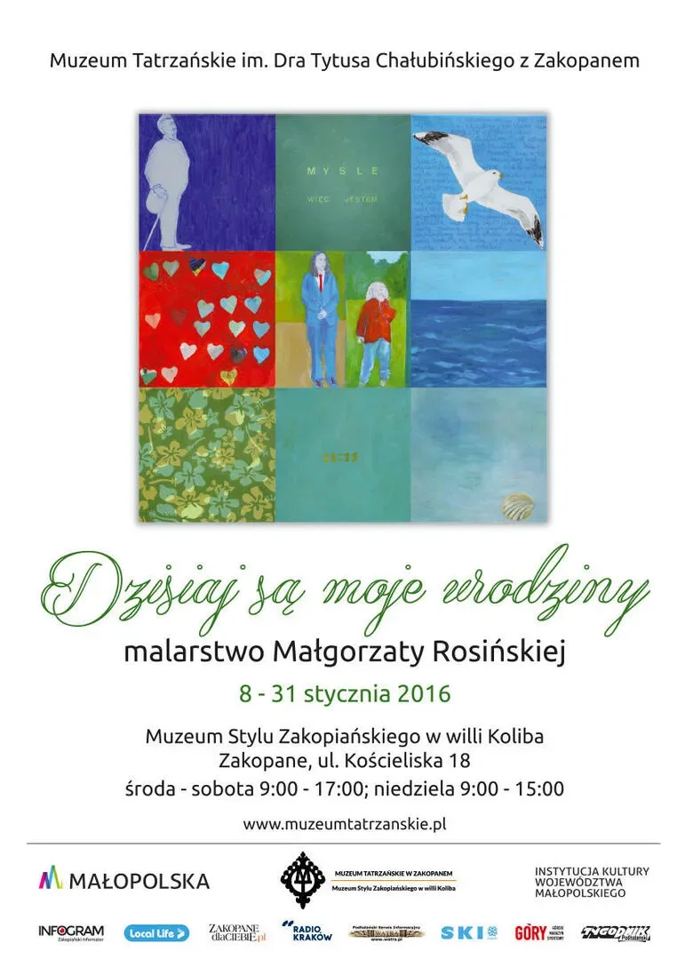 WYSTAWA „DZISIAJ SĄ MOJE URODZINY. MALARSTWO MAŁGORZATY ROSIŃSKIEJ”