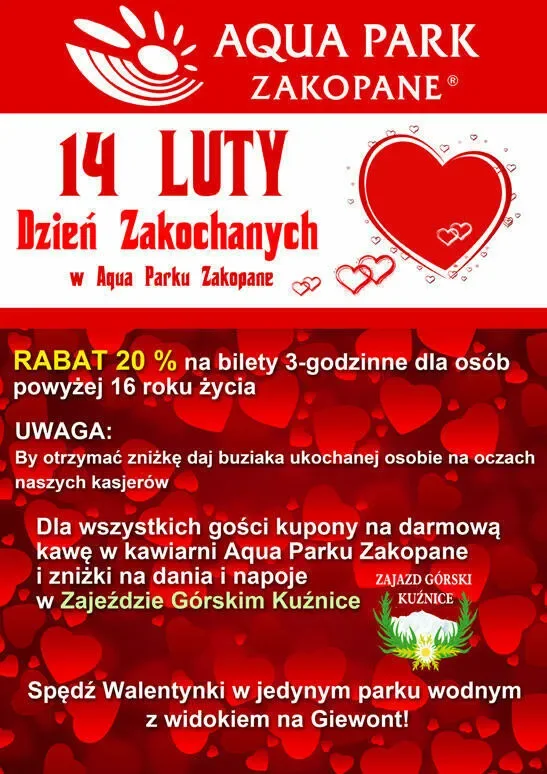 Romantyczne chwile we dwoje w termalnych basenach Aqua Parku Zakopane