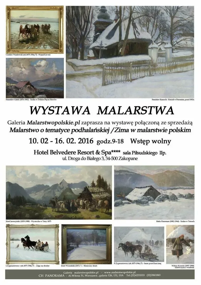 Wystawa "Malarstwo o tematyce podhalańskiej" / "Zima w malarstwie polskim"