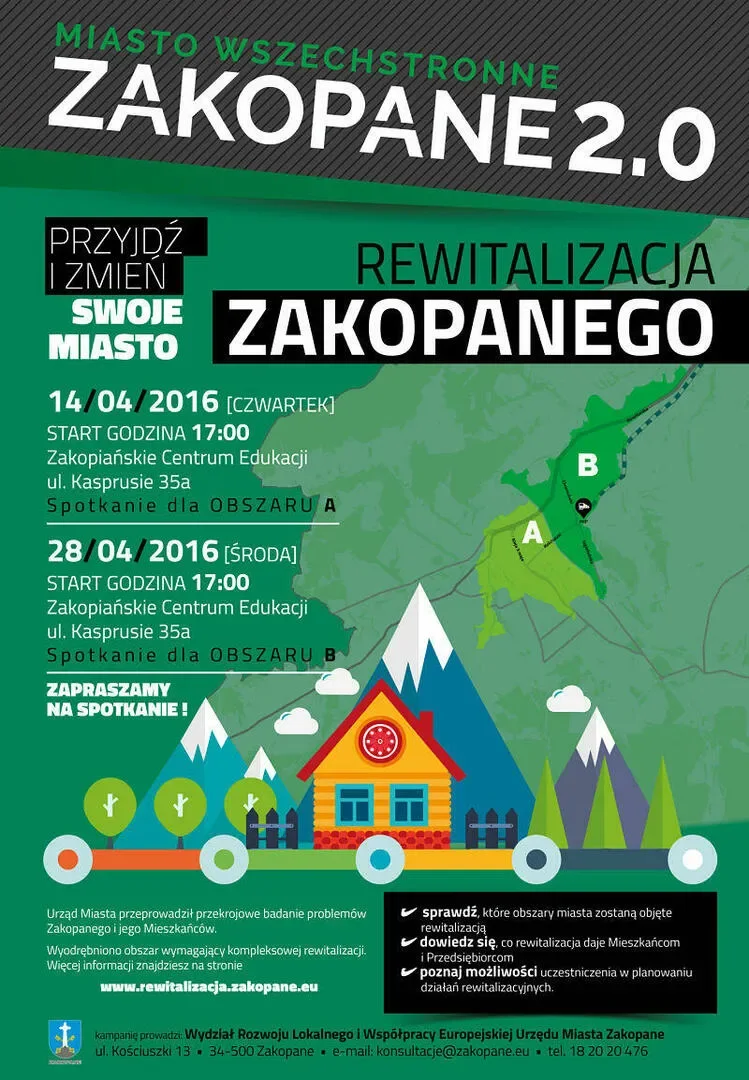 Cykl spotkań w sprawie STRATEGII oraz REWITALIZACJI ZAKOPANEGO