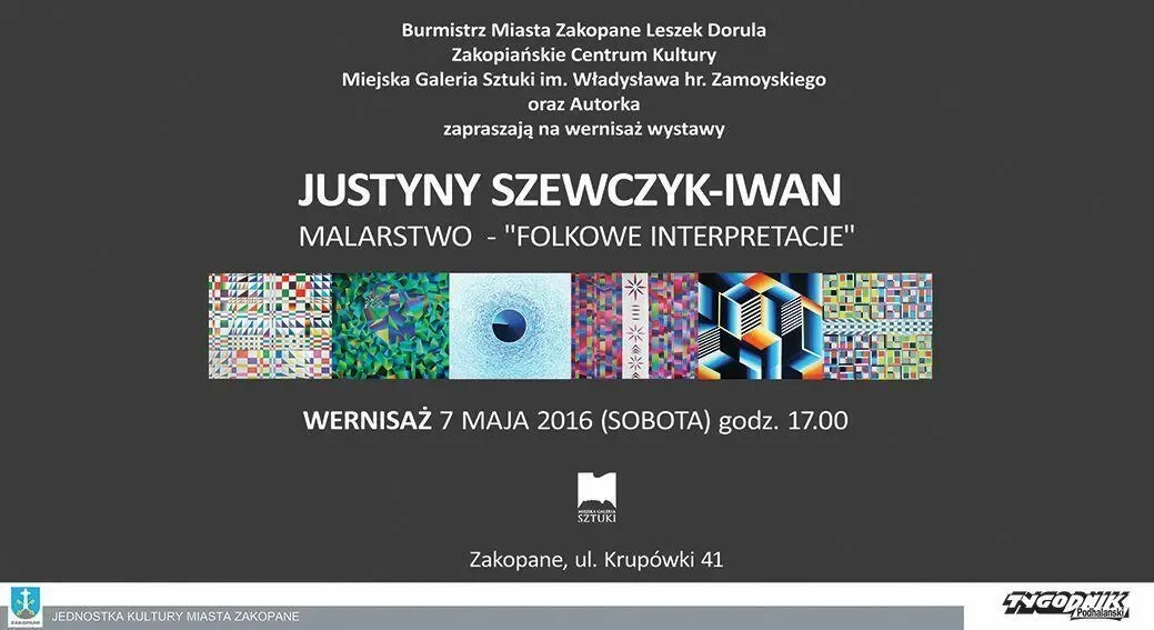 Wernisaż "Folkowe interpretacje" Justyna Szewczyk-Iwan