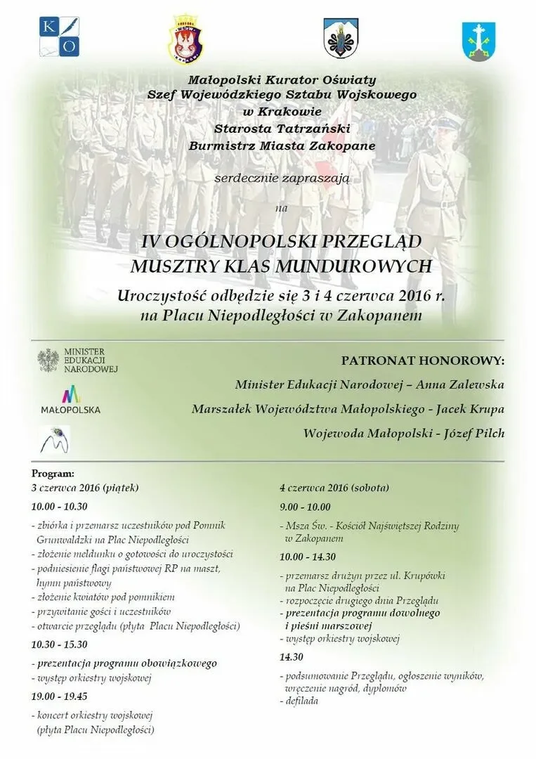 IV Ogólnopolski Przegląd Musztry Klas Mundurowych