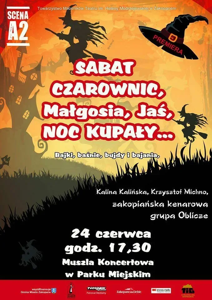 SABAT CZAROWNIC - Scena A2 zaprasza 24 czerwca 2015