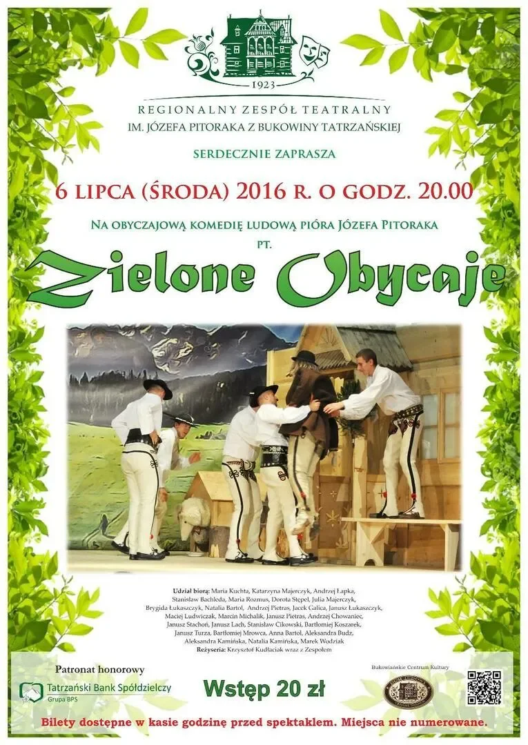 Premiera sztuki teatralnej "Zielone obycaje"