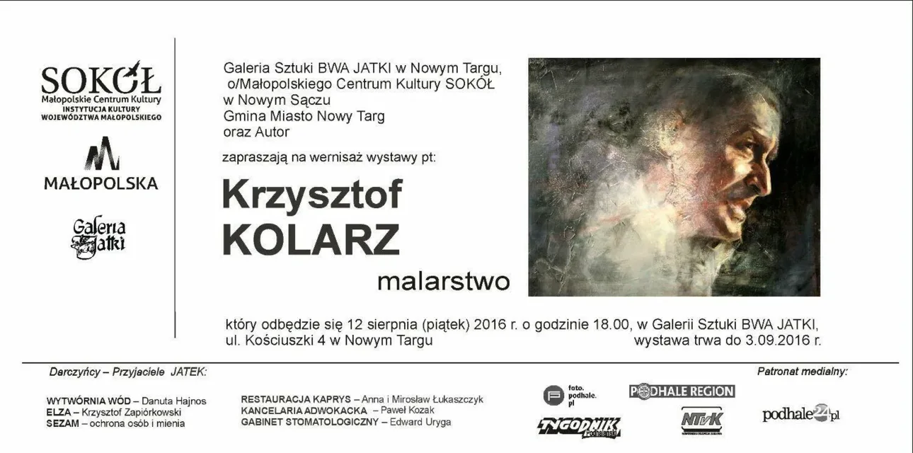 Wernisaż wystawy malarstwa Krzysztofa Kolarza
