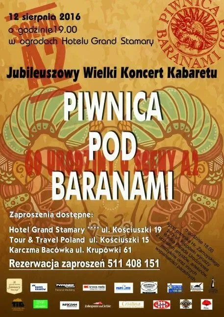 PIWNICA POD BARANAMI w Zakopanem - Wielki Koncert Jubileuszowy