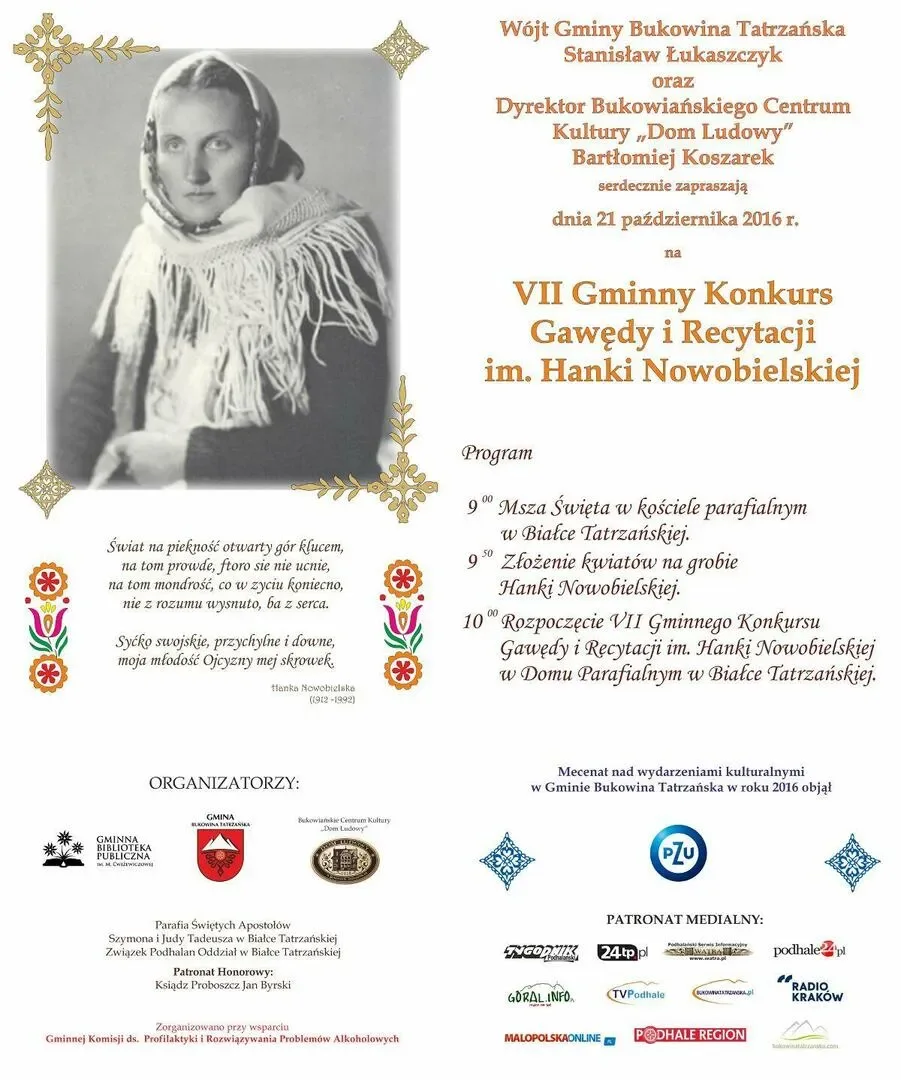 VII Gminny Konkurs Gawędy i Recytacji im. Hanki Nowobielskiej