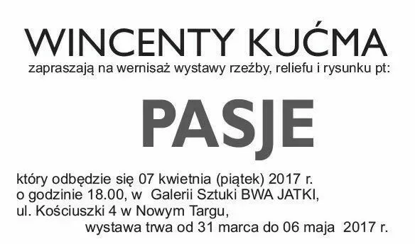 Wystawa rzeźby pt. "Pasje" - wernisaż