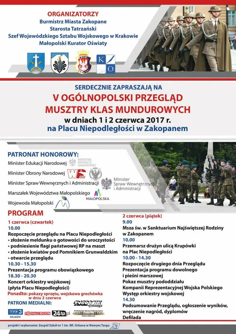 V Ogólnopolski Przegląd Musztry Klas Mundurowych w Zakopanem