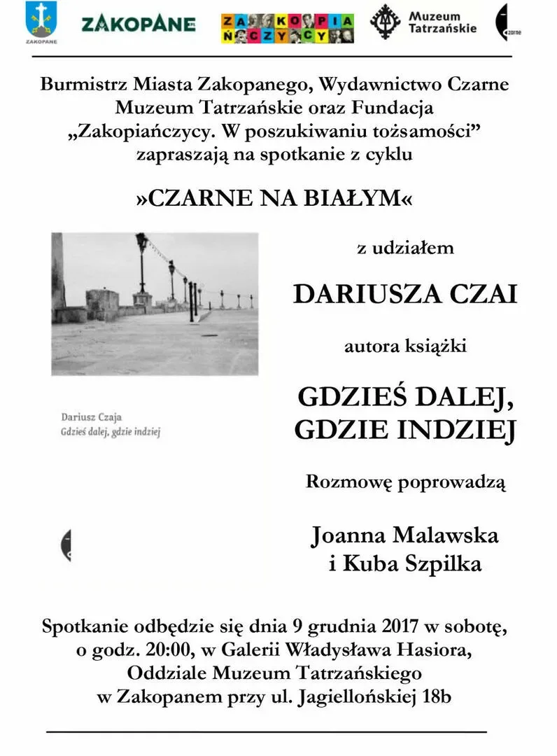 Spotkania autorskie z cyklu "Czarne na białym"