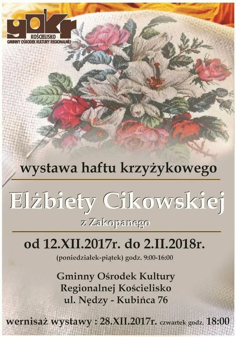 Wernisaż wystawy haftu krzyżykowego
