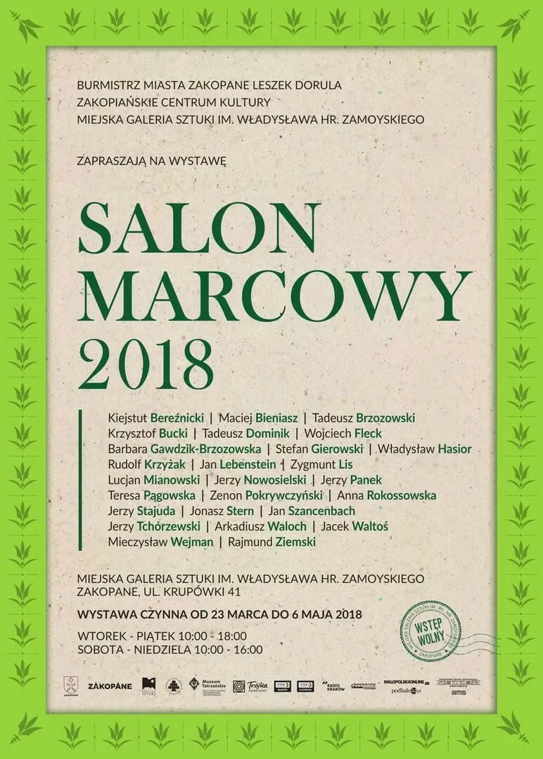 Wernisaż wystawy SALON MARCOWY 2018