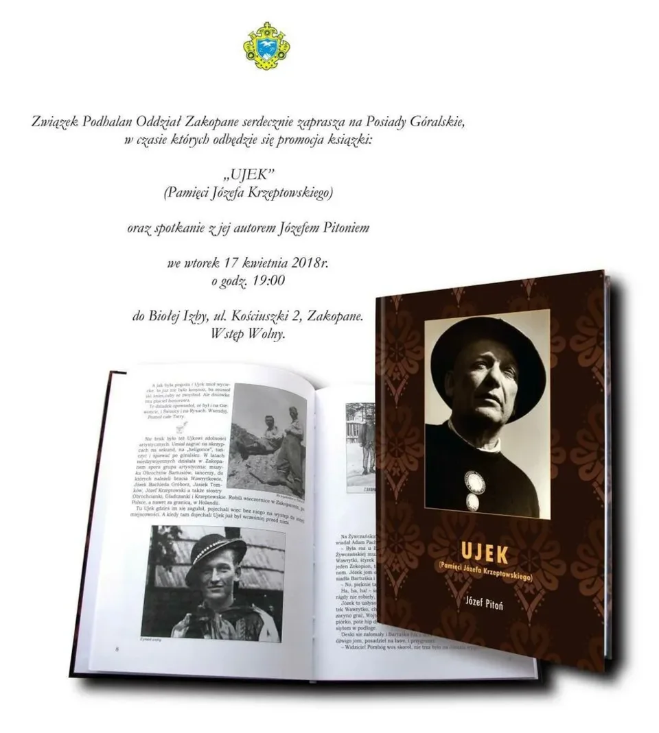 Spotkanie z Józefem Pitoniem i promocja książki "UJEK"