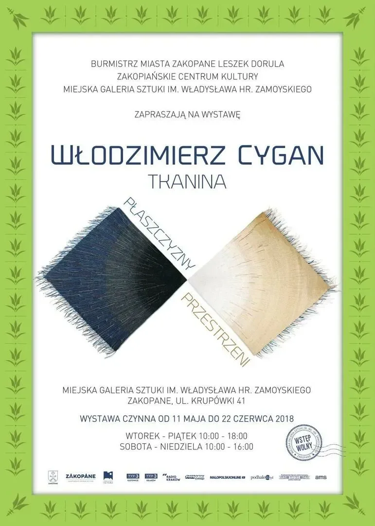 Wystawa tkanin Włodzimierza Cygana