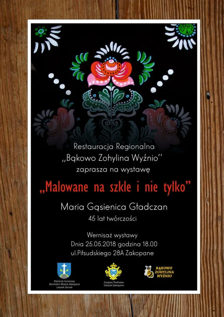 Malowane na szkle i nie tylko - 45 lat twórczości Marii Gąsienicy Gładczan