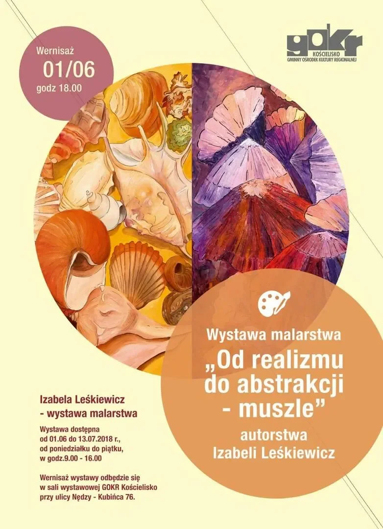 Wystawa malarstwa Izabeli Leśkiewicz - "Od realizmu do abstrakcji - muszle"
