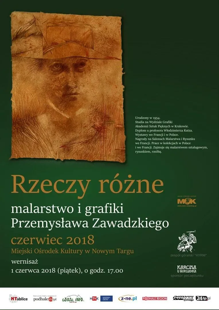 "Rzeczy różne" Przemysława Zawadzkiego w nowotarskim MOK