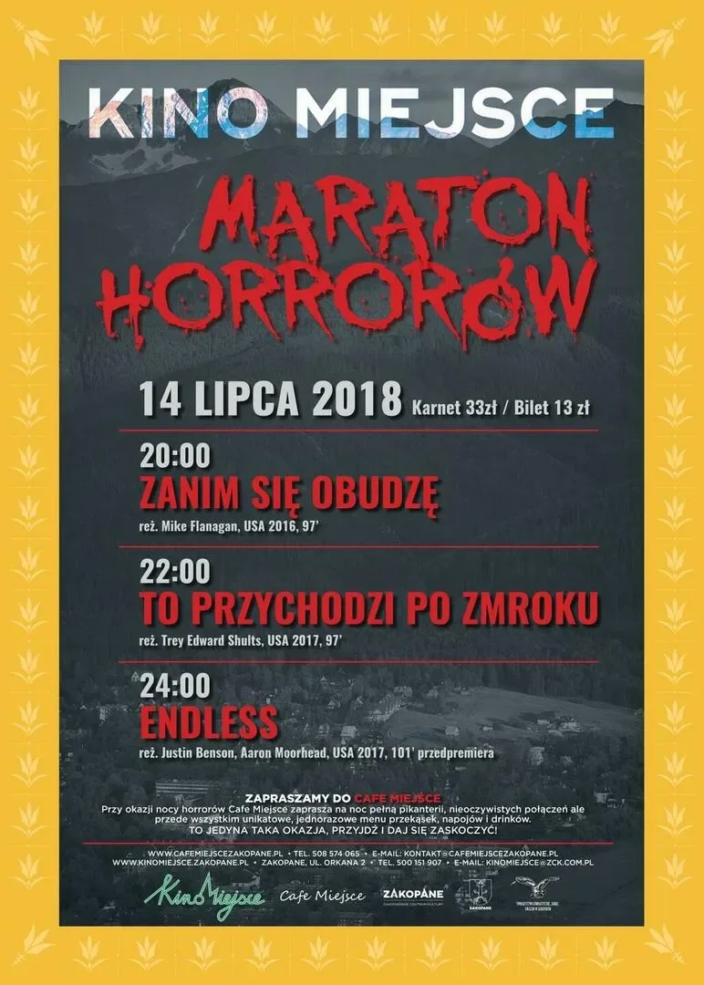 Maraton horrorów w Kinie Miejsce