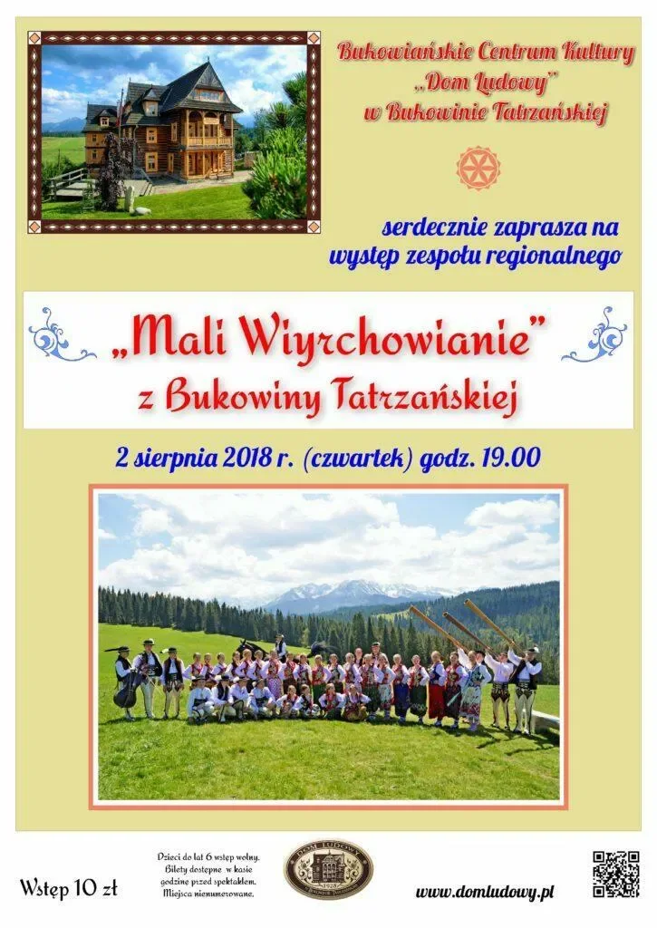 Występ zespołu regionalnego "Mali Wiyrchowianie"