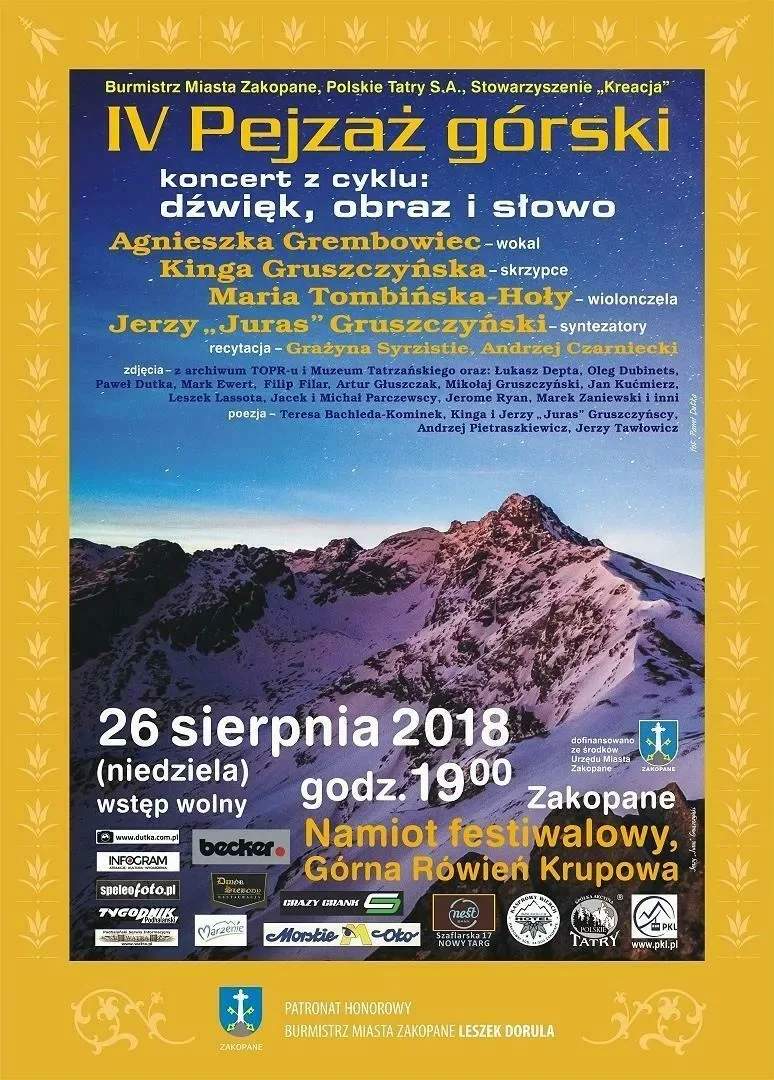 Koncert z cyklu „dźwięk obraz i słowo” pt. „IV Pejzaż Górski”