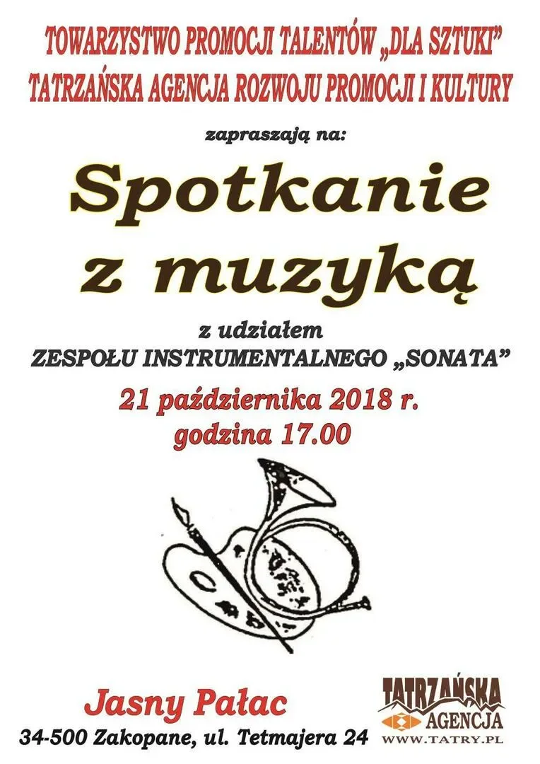 Wieczór muzyczny „Spotkanie z muzyką” w Jasnym Pałacu