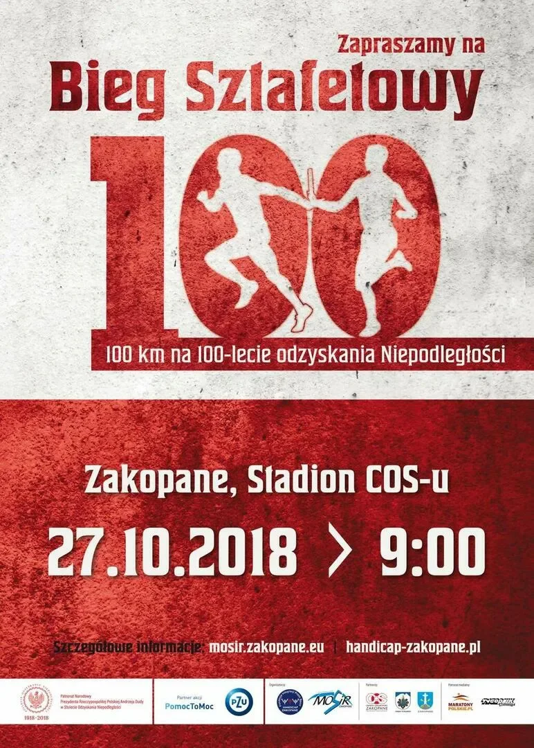 Bieg Sztafetowy 100 km na 100-lecie Odzyskania Niepodległości