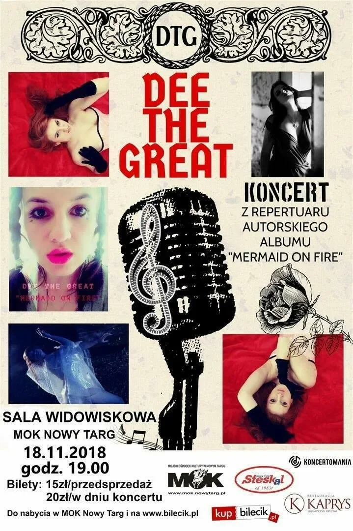 Koncert muzyczny Dee The Great pt. "Marmaid On Fire Show"