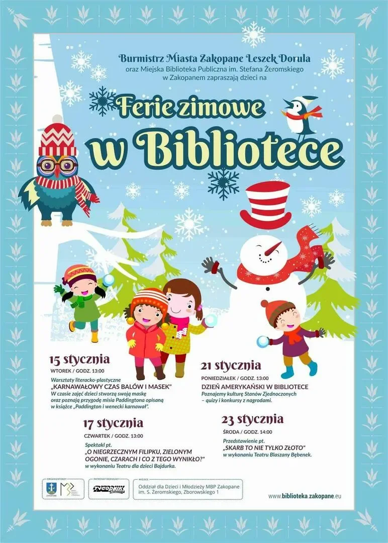 Ferie zimowe w Bibliotece