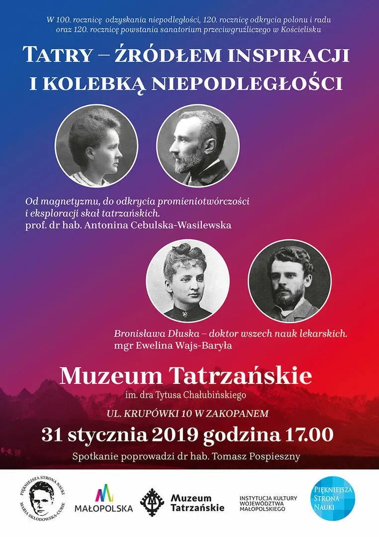 Spotkanie „Tatry – źródłem inspiracji i kolebką niepodległości”