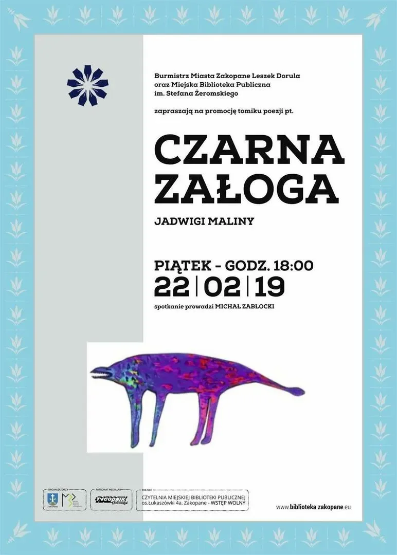Promocja tomiku poezji pt. "Czarna załoga" Jadwigi Maliny