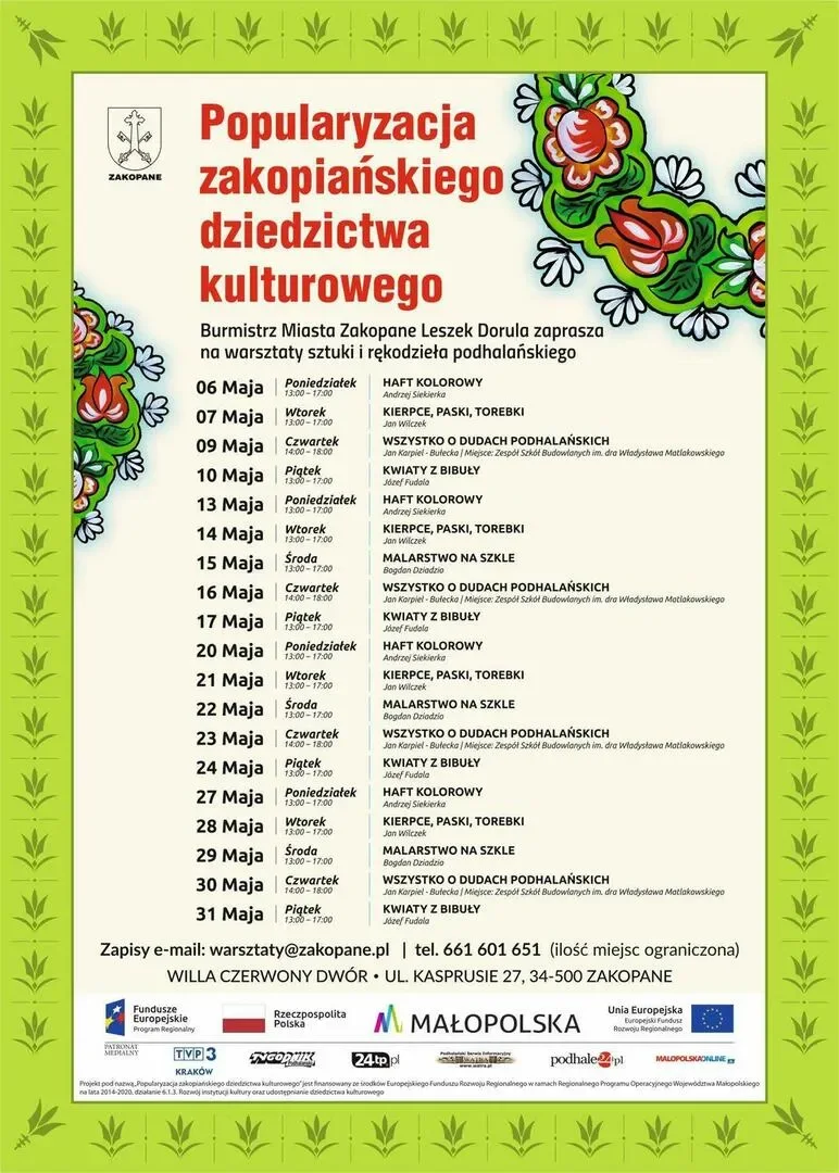 Warsztaty sztuki i rękodzieła w Czerwonym Dworze