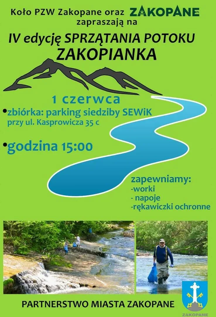 IV Sprzątanie Potoku Zakopianka
