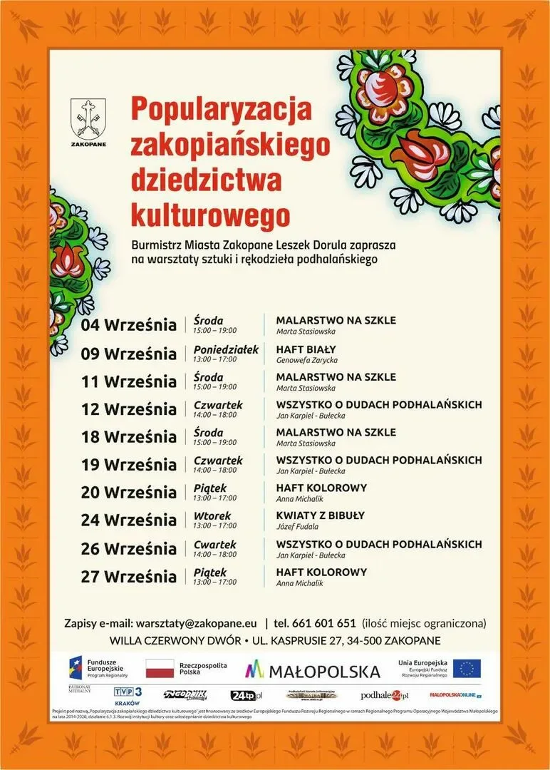 Warsztaty sztuki i rękodzieła w Czerwonym Dworze